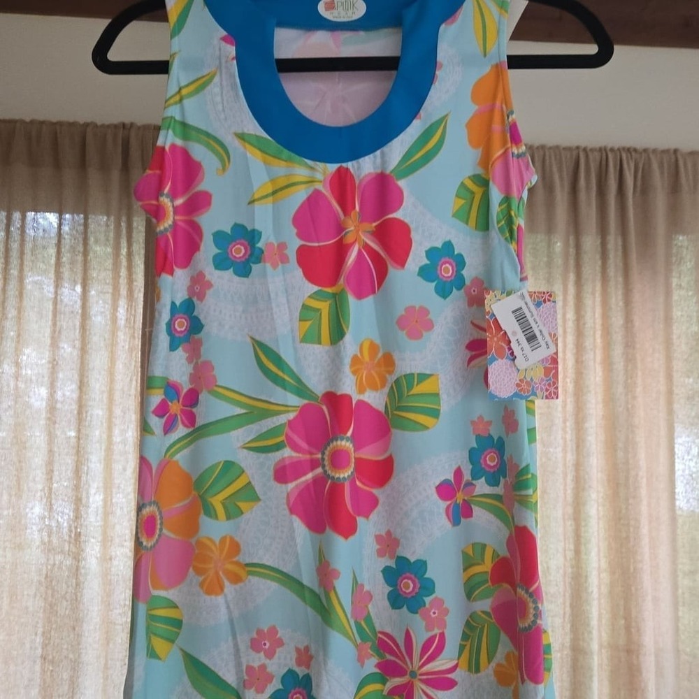 Spunk Wear Floral Flower Active Beach Dress size XS NWT